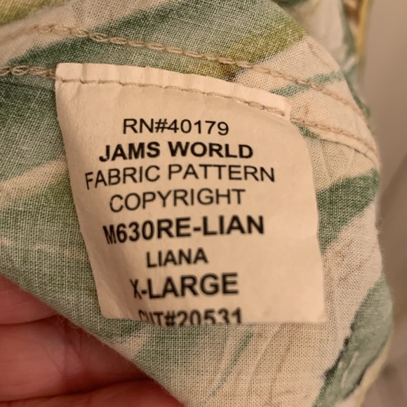 Jams World Hawaiian Shirt XL, minimal wear, beautiful, loose and comfy, rayon. - Picture 6 of 7